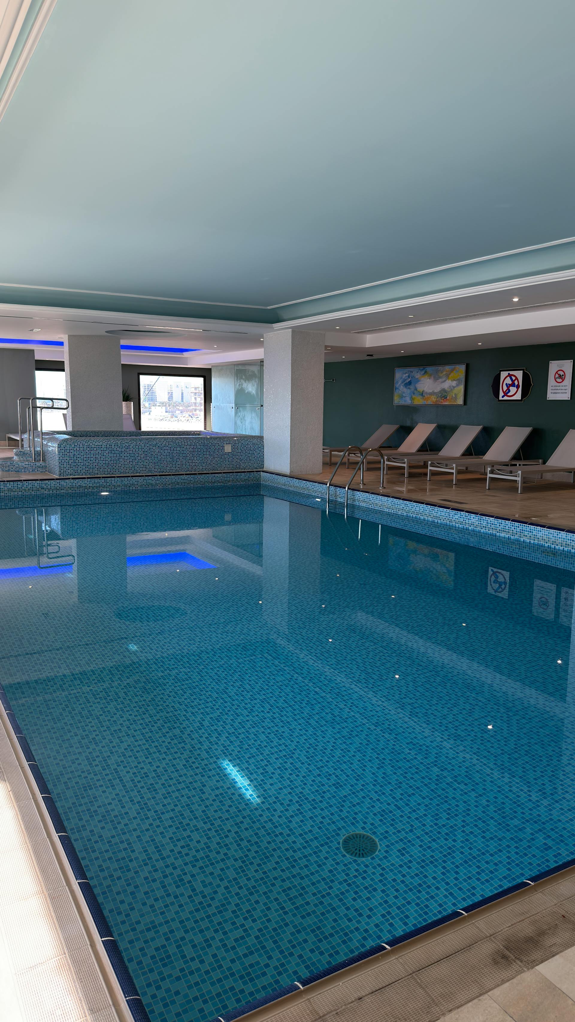 Heated indoor lap pool at CISAC