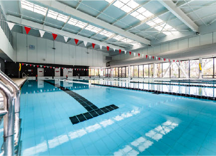 ANU Sport Aquatic Centre pool in Acton, Canberra
